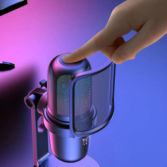 Onikuma M-730 RGB Δυναμικό Mikrofon mit USB Type-C Tischplatte