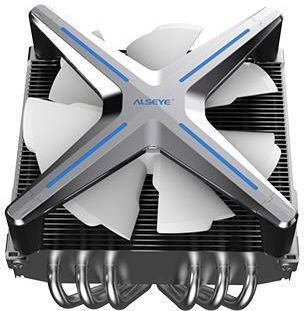 Alseye X120T Cooler Procesor pentru Socket /A/M/4/ / /1/2/0/0/ /1/1/5/x/ / cu RGB Iluminare Argintiu