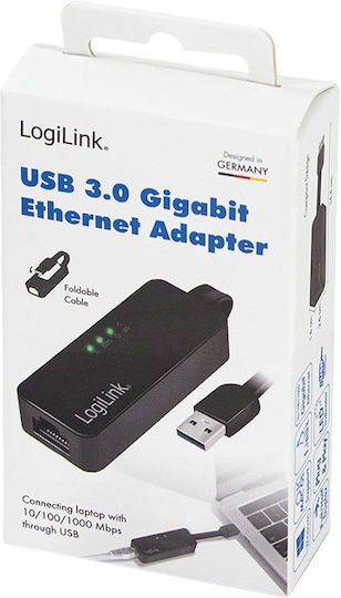 LogiLink UA0184A USB-C Netzwerkadapter mit Verkabelter Verbindung Gigabit Ethernet