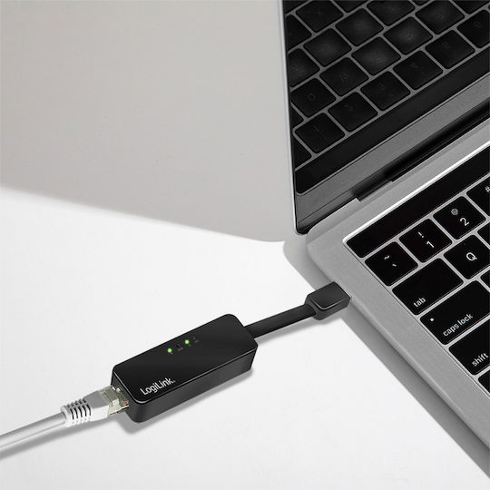 LogiLink UA0184A USB-C Netzwerkadapter mit Verkabelter Verbindung Gigabit Ethernet