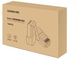 Ugreen Plug RJ-45 Male 100pcs Transparent 60558