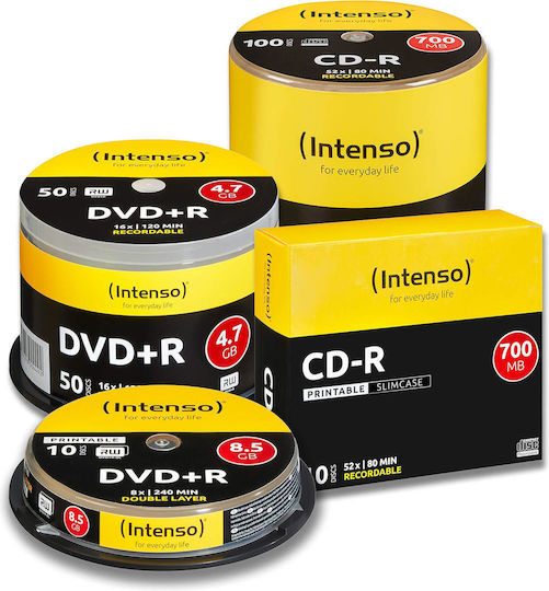 Intenso Beschreibbare CD-R 52x 700MB Kuchenbox 50Stück