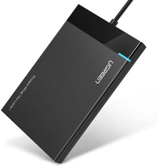 Ugreen Твърд диск кутия 2.5" SATA III с връзка USB 3.0 в Черен цвят