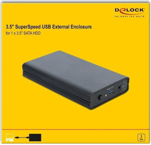 DeLock External Enclosure for 3.5″ SATA HDD