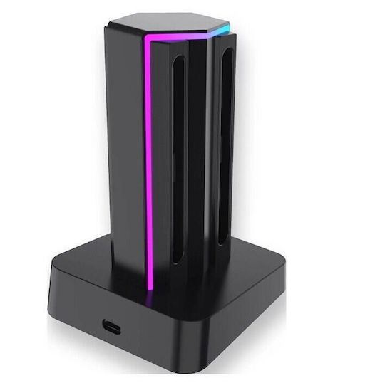 Nintendo Βάση για 1 χειριστήριο Switch 2 Μαύρη R2GNSW24IN2CHARGERLED