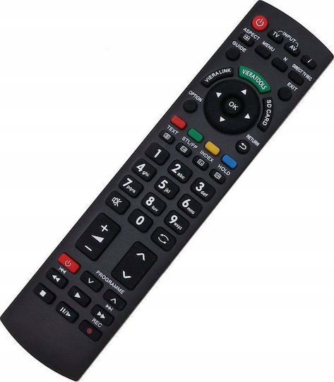 Hq Lxp045 Universal Tv Remote Control Lcd Led Panasonic Black
