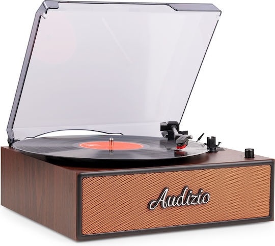 Audizio Reno 102.088 Грамофон с Задвижване с Ремък, Предусилване и Вградени Говорители Златист