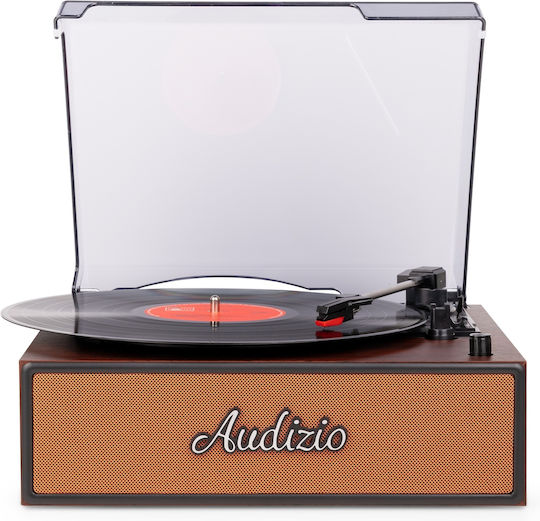 Audizio Reno 102.088 Грамофон с Задвижване с Ремък, Предусилване и Вградени Говорители Златист