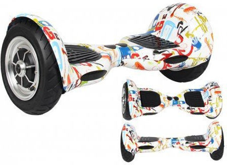 Smart Balance Wheel 10" Graffiti Hip-Hop Hoverboard με 12km/h Max Ταχύτητα και 20km Αυτονομία Πολύχρωμο