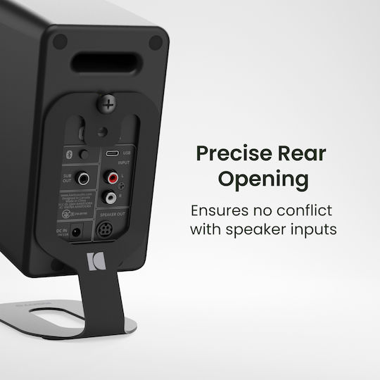 Kanto Desktop Speaker Stand (1 Piece) in Black Color