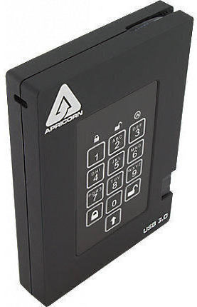 Apricorn Aegis Fortress USB 3.0 Външен HDD 1TB 2.5" Черен
