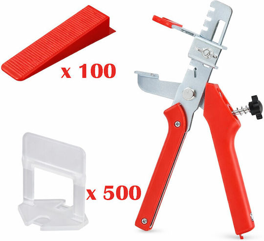 Pro Complete System Pliers 500 Clips 1.5 Mm 100 Tile Leveling Wedges