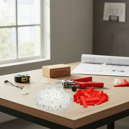 Pro Tile Leveling System Pliers 500 Clips 1 Mm 100 Wedges