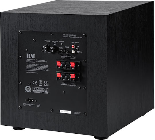 Elac Debut DS103 Active Subwoofer with 10" Bass Driver 200W Black