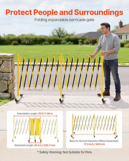 Vevor Garden Fencing Material Made of Yellow Metal
