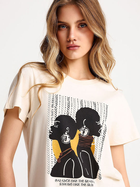 Women's T-shirt Beige