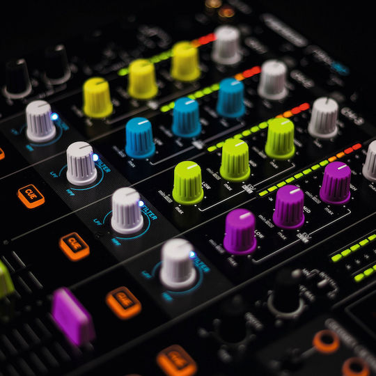 Reloop Комплект Капачки За Копчета 8 Броя Сини