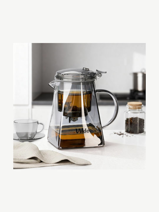 Vilde Teapot with Filter Stainless Steel Transparent 730ml