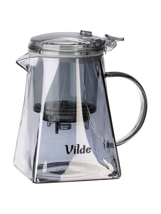 Vilde Teapot with Filter Stainless Steel Transparent 730ml
