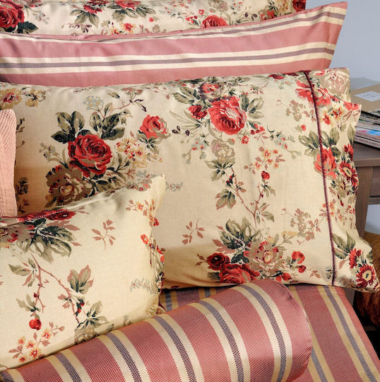 Down Town Home Antique Bed Sheets Set King Size 290x280cm Green (4 Pieces)