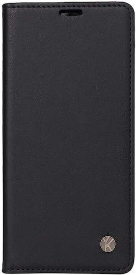 Yikatu Book Δερματίνης / Σιλικόνης Μαύρο (Moto G15)