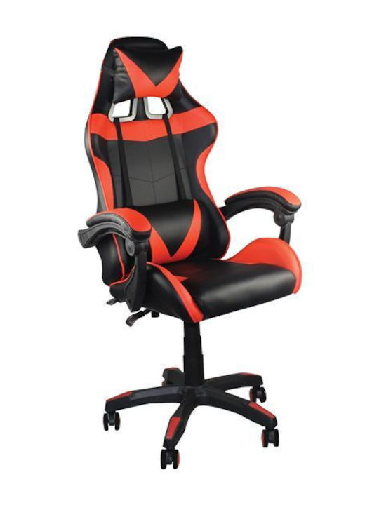 Homeplus Albert Καρέκλα Gaming Δερματίνης Μαύρη