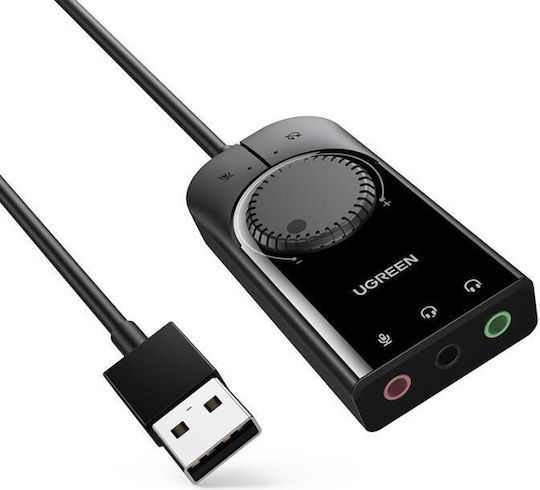 Ugreen CM129 15cm External USB 2.0 Sound Card