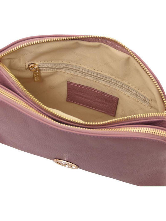 Leather Women's Shoulder Bag Lilac