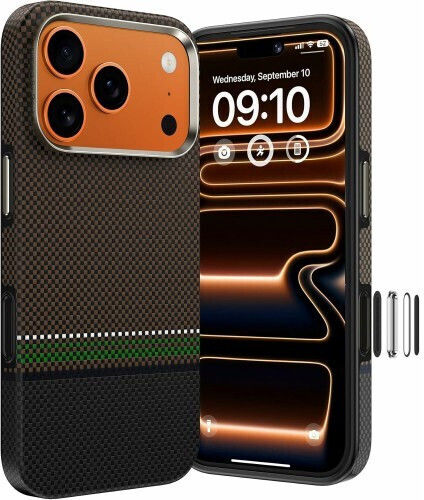 Benks Armor Pro Back Cover Fibră Aramidă / Silicon Maro (iPhone 17 Pro Max)