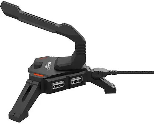 Canyon Mouse Bungee 2-in-1 Gaming Stand and USB 2.0 Hub Black