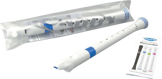 Nuvo Soprano Plastic Înregistrător Recorder Baroc Albastru