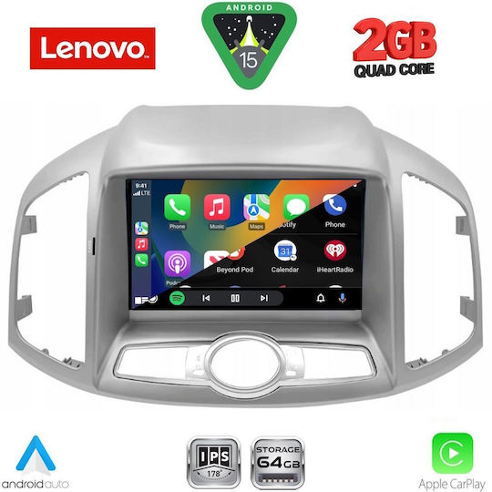 Lenovo Автомобилна Аудио Система за Chevrolet Captiva 2012-2018 (Bluetooth/USB/AUX/Вграден Wi-Fi/GPS/Apple CarPlay/Android Auto) с Touch Screen 9"