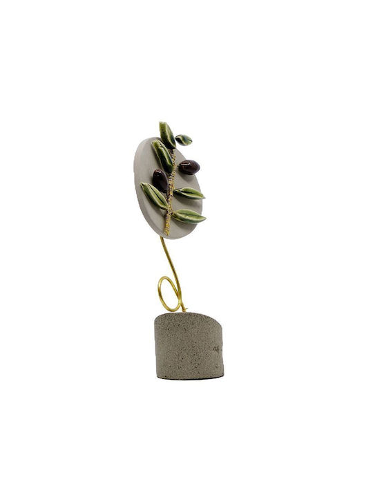 Rozos Keramics 17-555 Ceramic Handmade Olive Decorative Piece 3x15