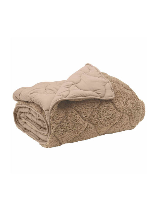 vidaXL Decke Vlies Übergröße 220x240cm Taupe