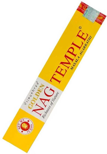 Golden Nag Temple Vijayshree Masala Agarbathi Incense 15g Home Fragrance Sticks