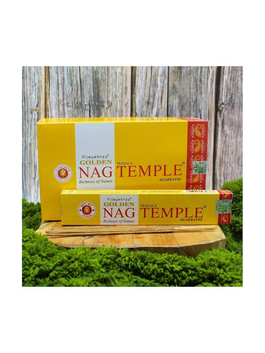 Ароматни Стик Golden Nag Temple Vijayshree Masala Agarbathi Кадилни Пръчици 15г