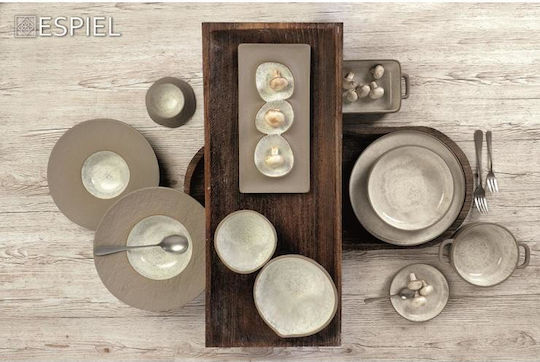 Espiel Beige Ceramic Dinnerware Set 18pcs