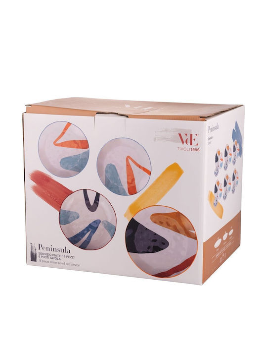 Villa D'Este Multicolor Ceramică Set de Vase 18buc