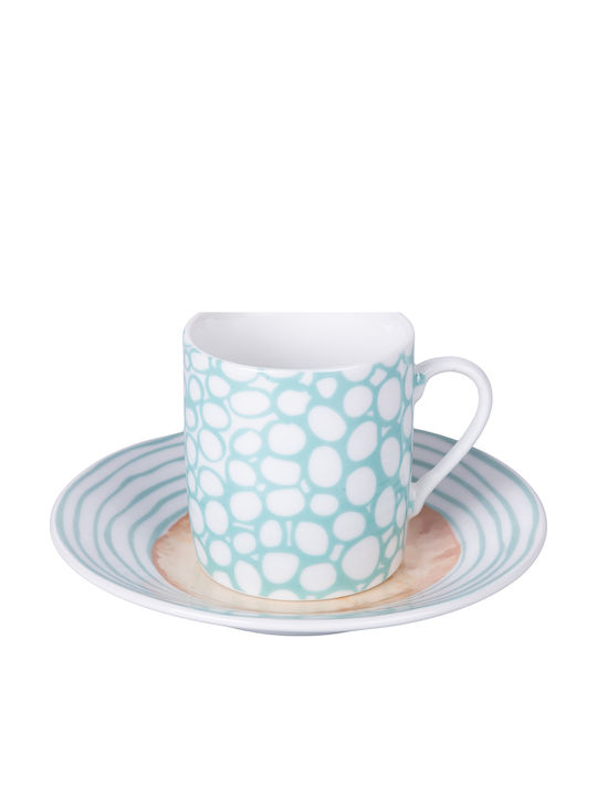 Villa D'Este Coffee Cup Made of Multicolour Porcelain 90ml