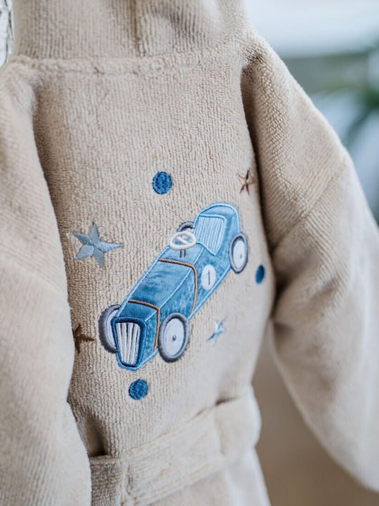 La Millou Kids Bathrobe Beige with Hood