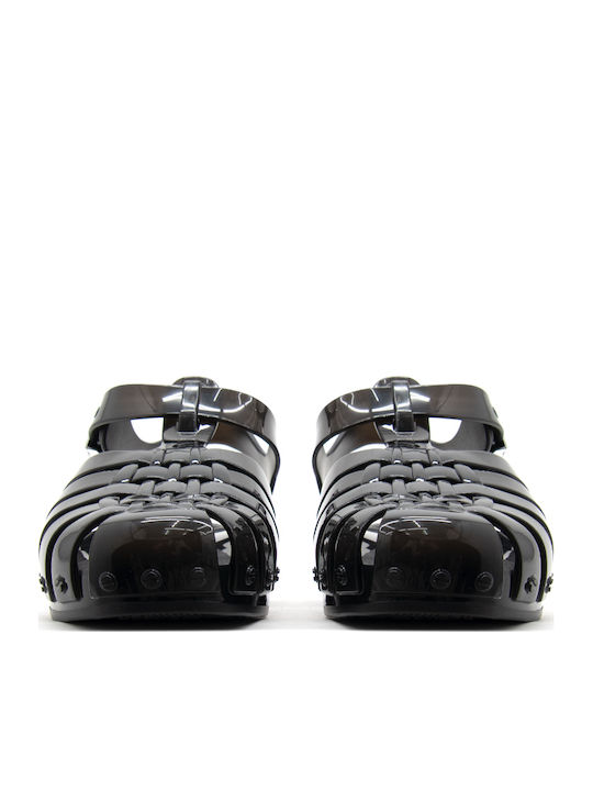 Scholl Scholl Damen Flache Schwarze Sandalen