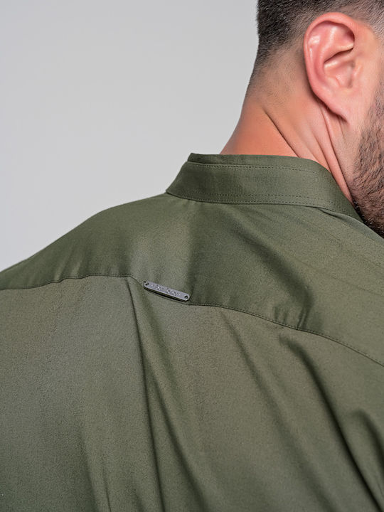 Hernando Long Sleeve Shirt in Regular Fit Khaki