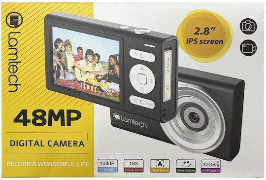 Lamtech LAM981050 Aparat Foto Compact 48MP Full HD (1080p) Negru