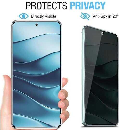Kalebol Privacy Full Face Tempered Glass Μαύρο (Xiaomi 17)