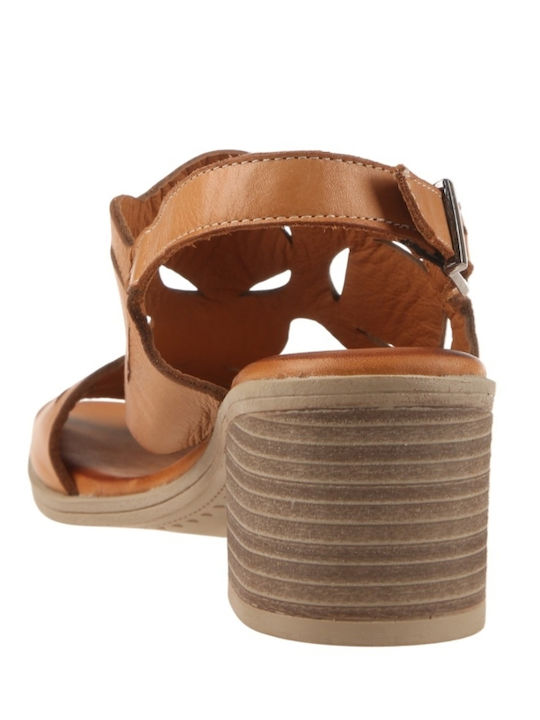 Damen Sandalen Aus Leder Braune