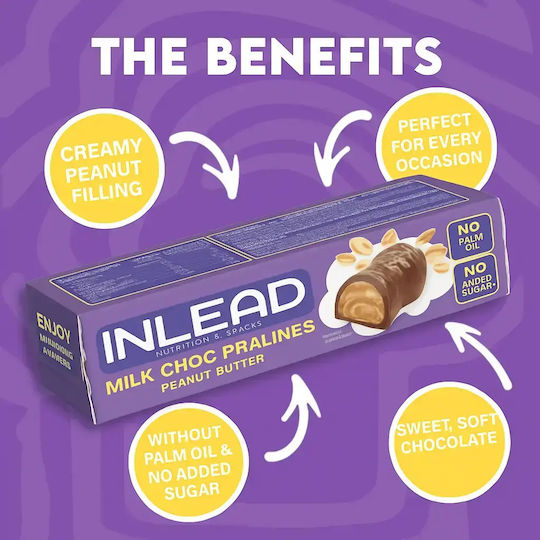 Inlead Nutrition Μπισκότα Πρωτεΐνης με Γέμιση Χωρίς Ζάχαρη 50gr