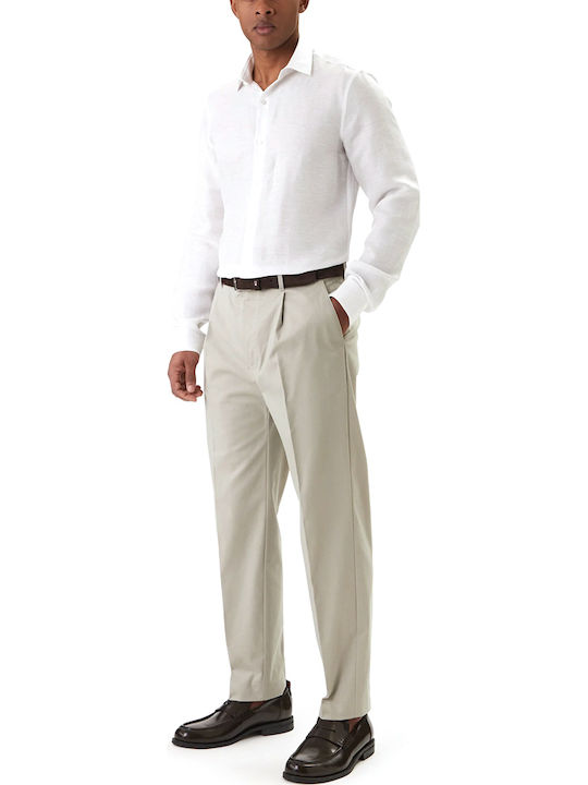 Chino Elastic Tapered Leg Beige