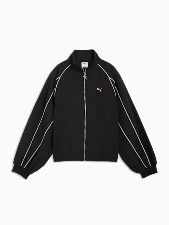 Woven Γυναικείο Αθλητικό Μπουφάν Black