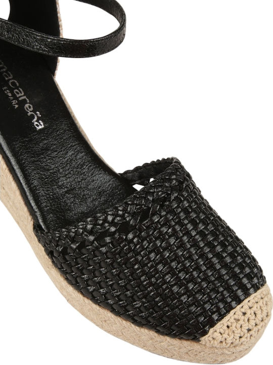 Summer Women's Platform Espadrilles Style Black