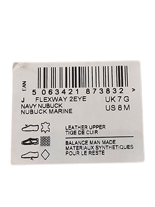 Flexway Mocasini Bărbătești Din Piele Tip Boat Shoes În Culoare Albastră